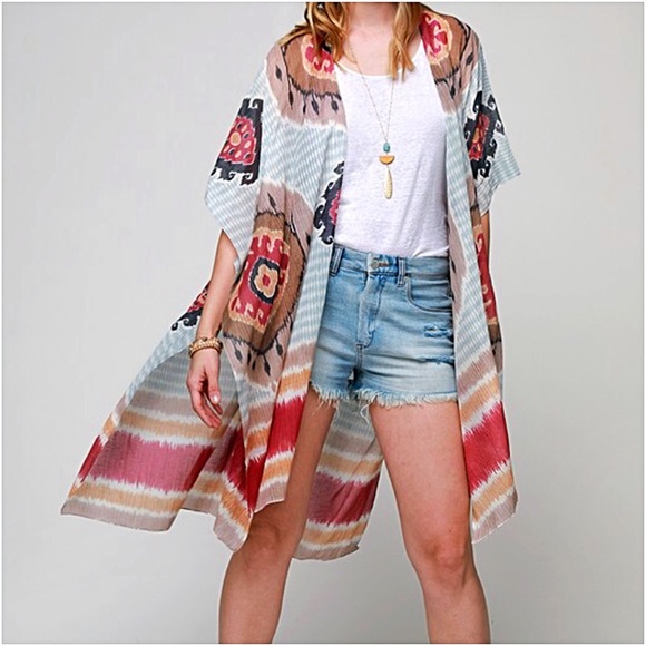 Other - Bohemian Beach Coverup Kimono Cardi O/S